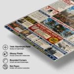 Anime Metal Poster Wall Decor - AOT Newspaper - Image 6