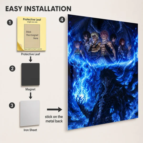 Anime Metal Poster Wall Decor - Fairy - F - Image 2