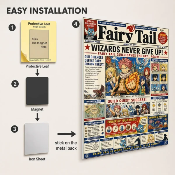 Anime Metal Poster Wall Decor - Fairy - I - Image 2