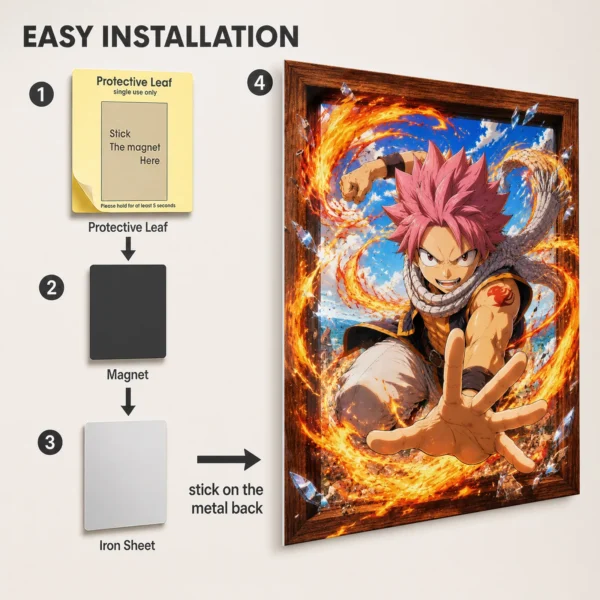 Anime Metal Poster Wall Decor - Fairy - J - Image 2
