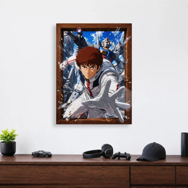 Anime Metal Poster Wall Decor - Mecha War - Image 4