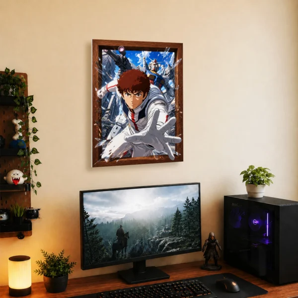 Anime Metal Poster Wall Decor - Mecha War - Image 5