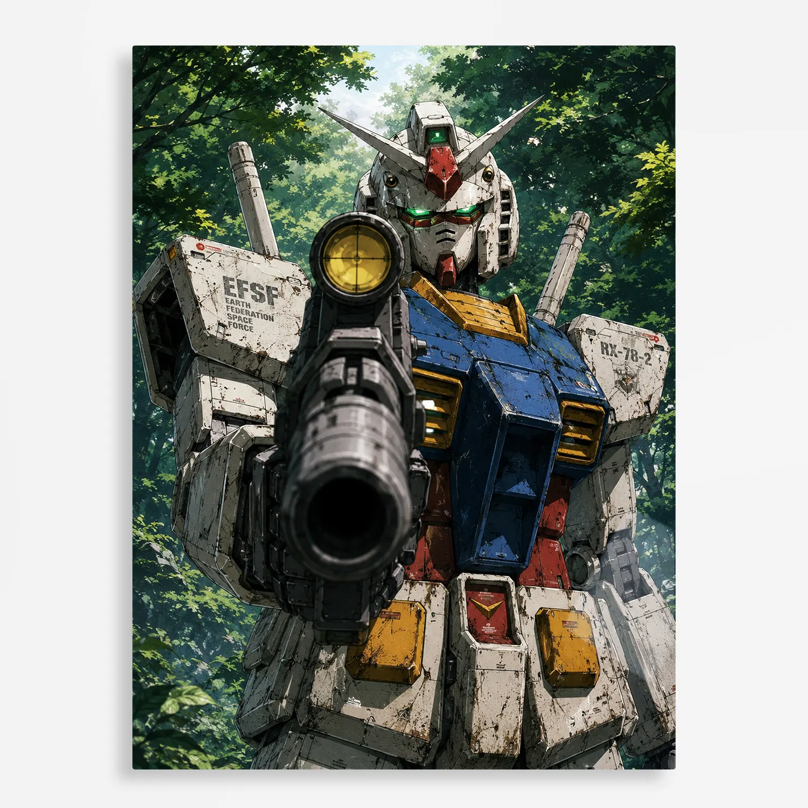 anime metal poster (158) s1 Anime Metal Poster Wall Decor - Mecha War - B - Image 1