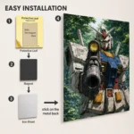 Anime Metal Poster Wall Decor - Mecha War - B - Image 2
