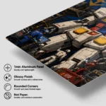 Anime Metal Poster Wall Decor - Mecha War - C - Image 6
