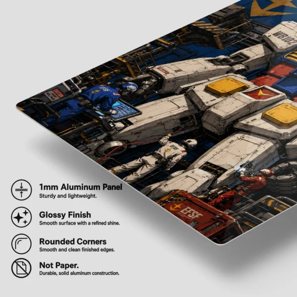 Anime Metal Poster Wall Decor - Mecha War - C - Image 6