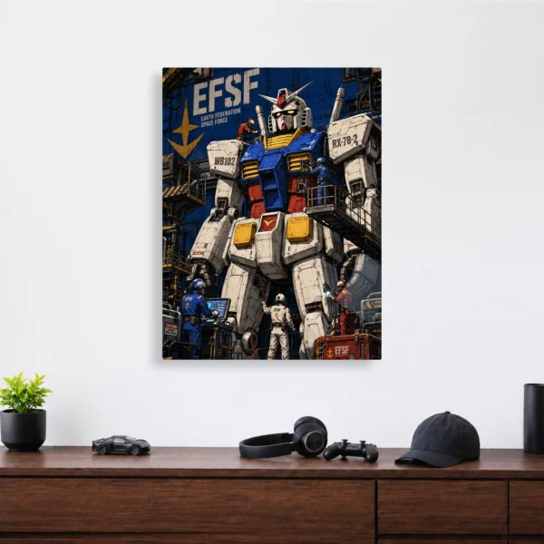 Anime Metal Poster Wall Decor - Mecha War - C - Image 4