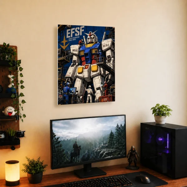 Anime Metal Poster Wall Decor - Mecha War - C - Image 5