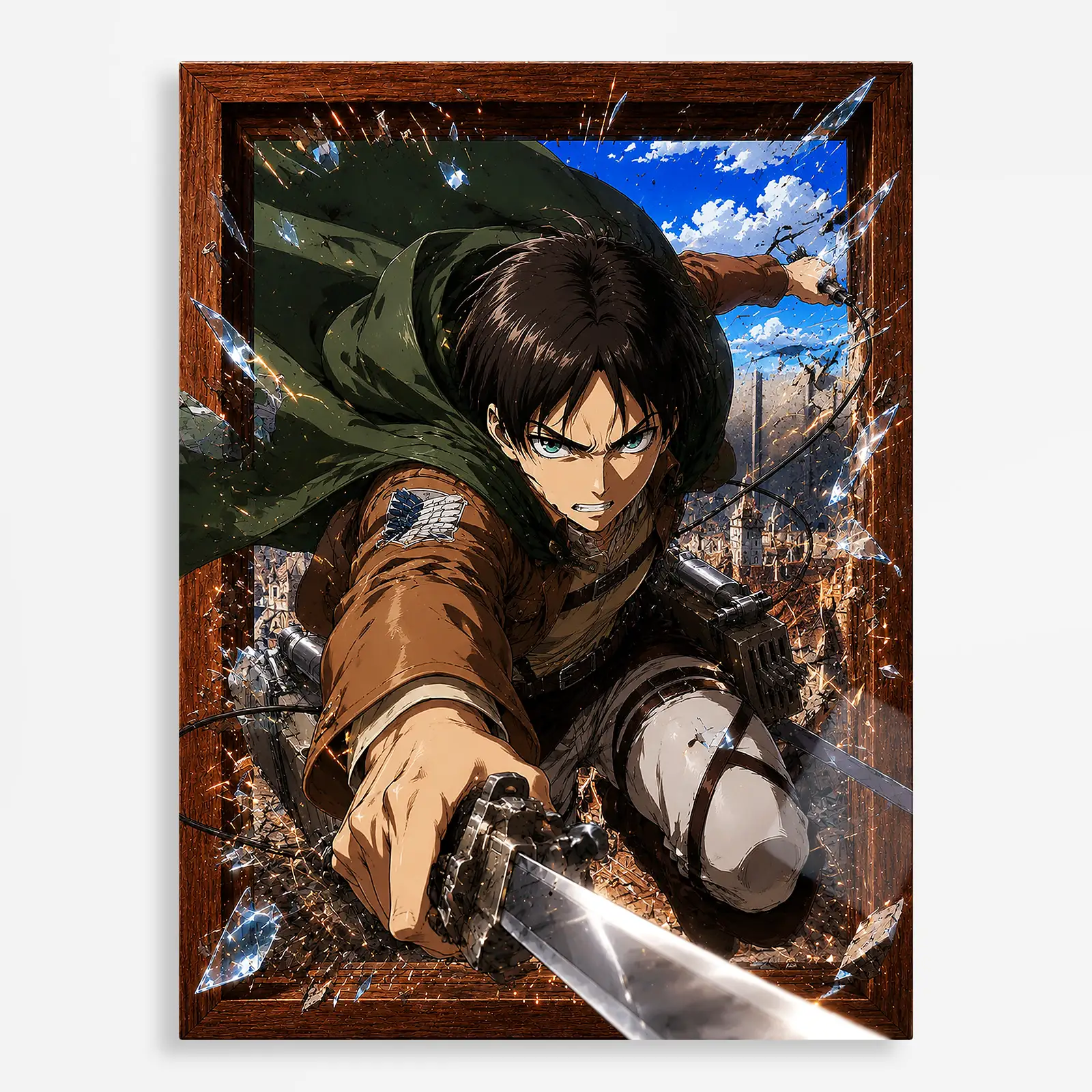 anime metal poster (16) s1 Anime Metal Poster Wall Decor - AOT - D - Image 1