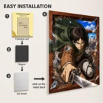 Anime Metal Poster Wall Decor - AOT - D - Image 2