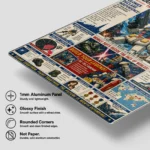Anime Metal Poster Wall Decor - Mecha War Newspaper - Image 6