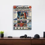 Anime Metal Poster Wall Decor - Mecha War Newspaper - Image 4