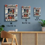 Anime Metal Poster Wall Decor - Mecha War Newspaper - Image 7