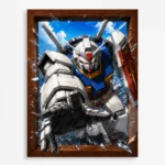 Anime Metal Poster Wall Decor - Mecha War - D
