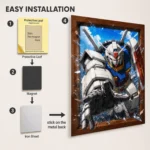 Anime Metal Poster Wall Decor - Mecha War - D - Image 2