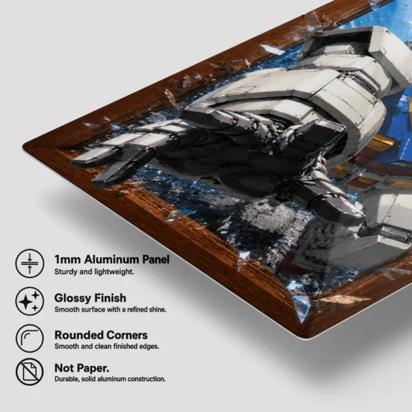 Anime Metal Poster Wall Decor - Mecha War - D - Image 6