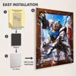 Anime Metal Poster Wall Decor - Mecha War - F - Image 2