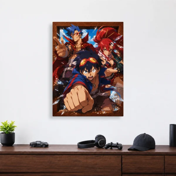 Anime Metal Poster Wall Decor - Gurren - B - Image 4