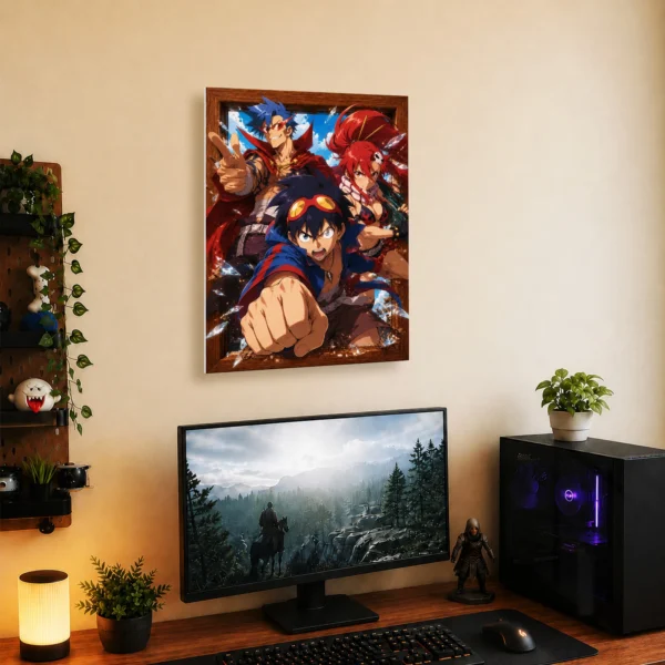 Anime Metal Poster Wall Decor - Gurren - B - Image 5