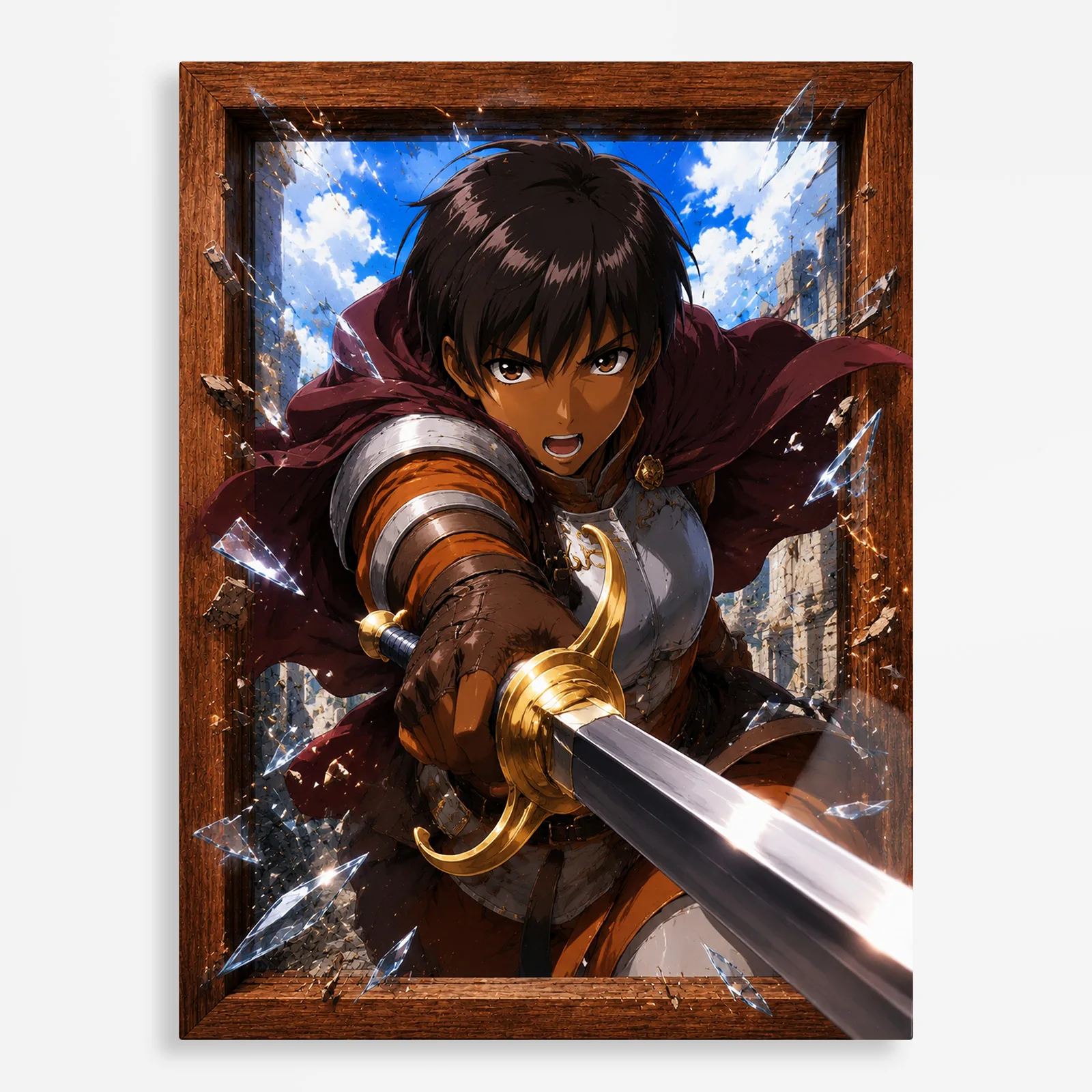 anime metal poster (17) s1 Anime Metal Poster Wall Decor - AOT - E - Image 1