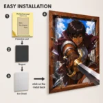 Anime Metal Poster Wall Decor - AOT - E - Image 2