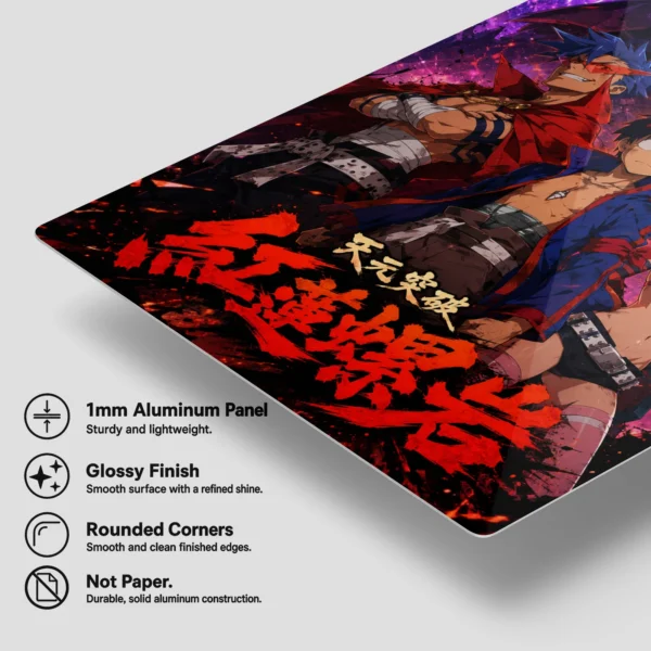 Anime Metal Poster Wall Decor - Gurren - F - Image 6