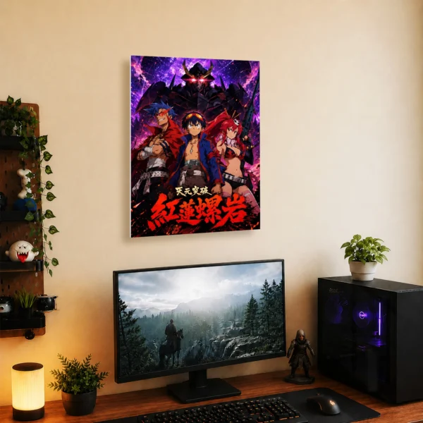 Anime Metal Poster Wall Decor - Gurren - F - Image 5