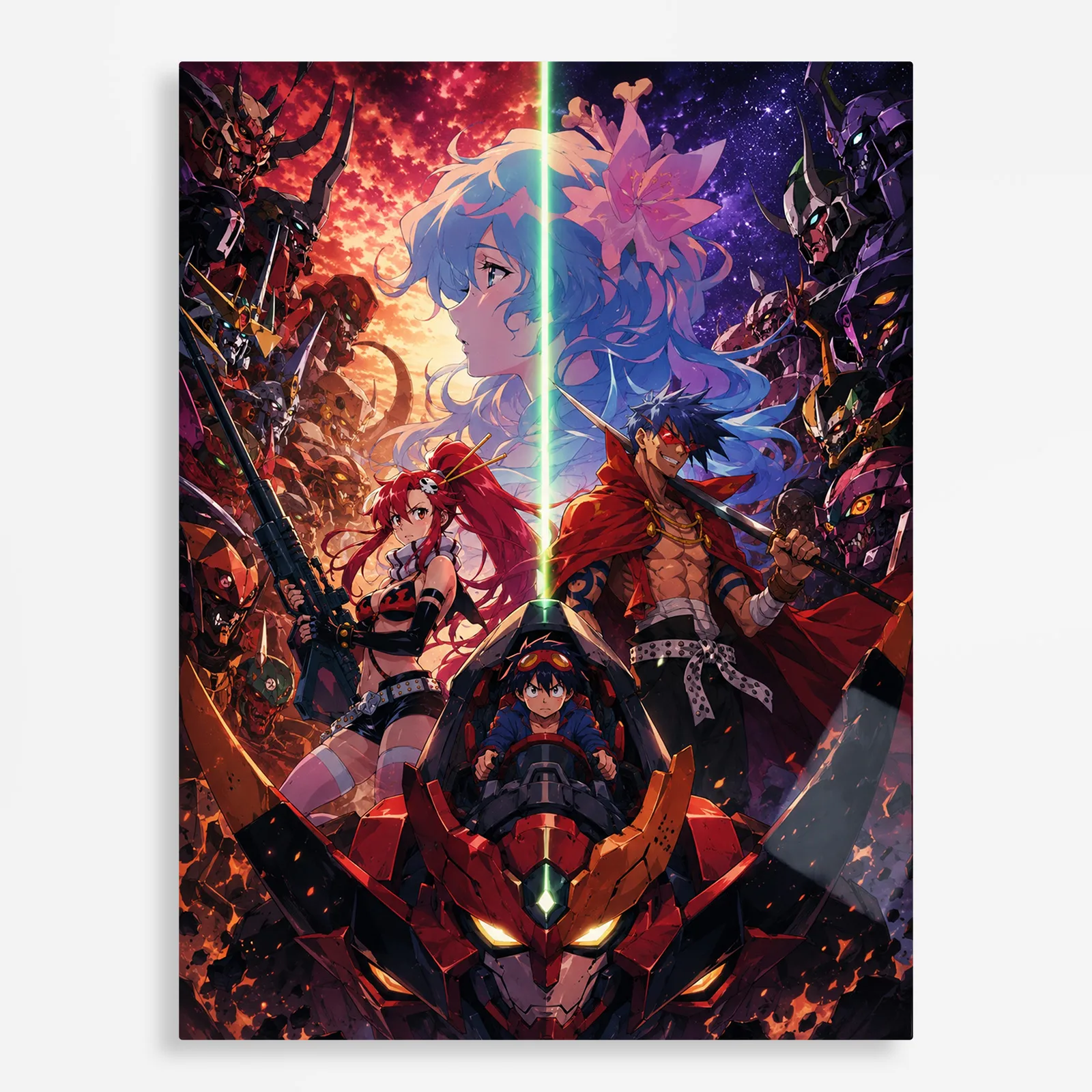 anime metal poster (172) s1 Anime Metal Poster Wall Decor - Gurren - H - Image 1
