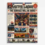 Anime Metal Poster Wall Decor - Gurren - I
