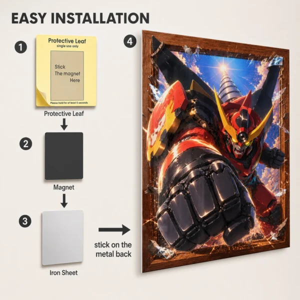 Anime Metal Poster Wall Decor - Gurren - J - Image 2