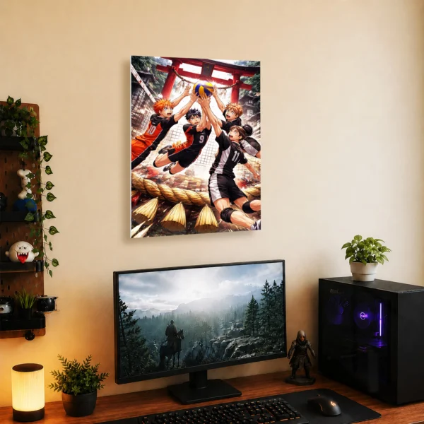 Anime Metal Poster Wall Decor - Volleyball Team - Image 5