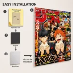 Anime Metal Poster Wall Decor - Volleyball Team - A - Image 2