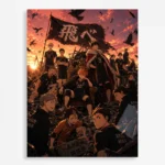 Anime Metal Poster Wall Decor - Volleyball Team - B