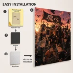 Anime Metal Poster Wall Decor - Volleyball Team - B - Image 2
