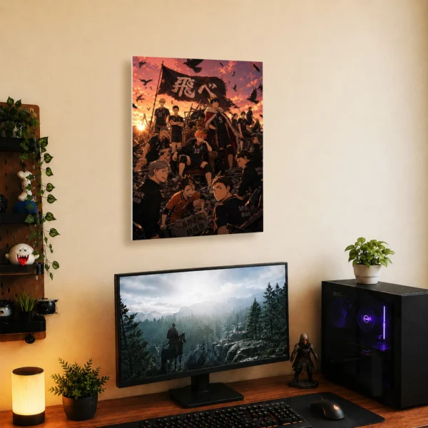 Anime Metal Poster Wall Decor - Volleyball Team - B - Image 5