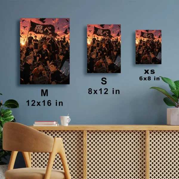 Anime Metal Poster Wall Decor - Volleyball Team - B - Image 7
