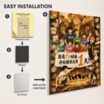 Anime Metal Poster Wall Decor - Volleyball Team - C - Image 2