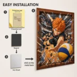 Anime Metal Poster Wall Decor - Volleyball Team - E - Image 2