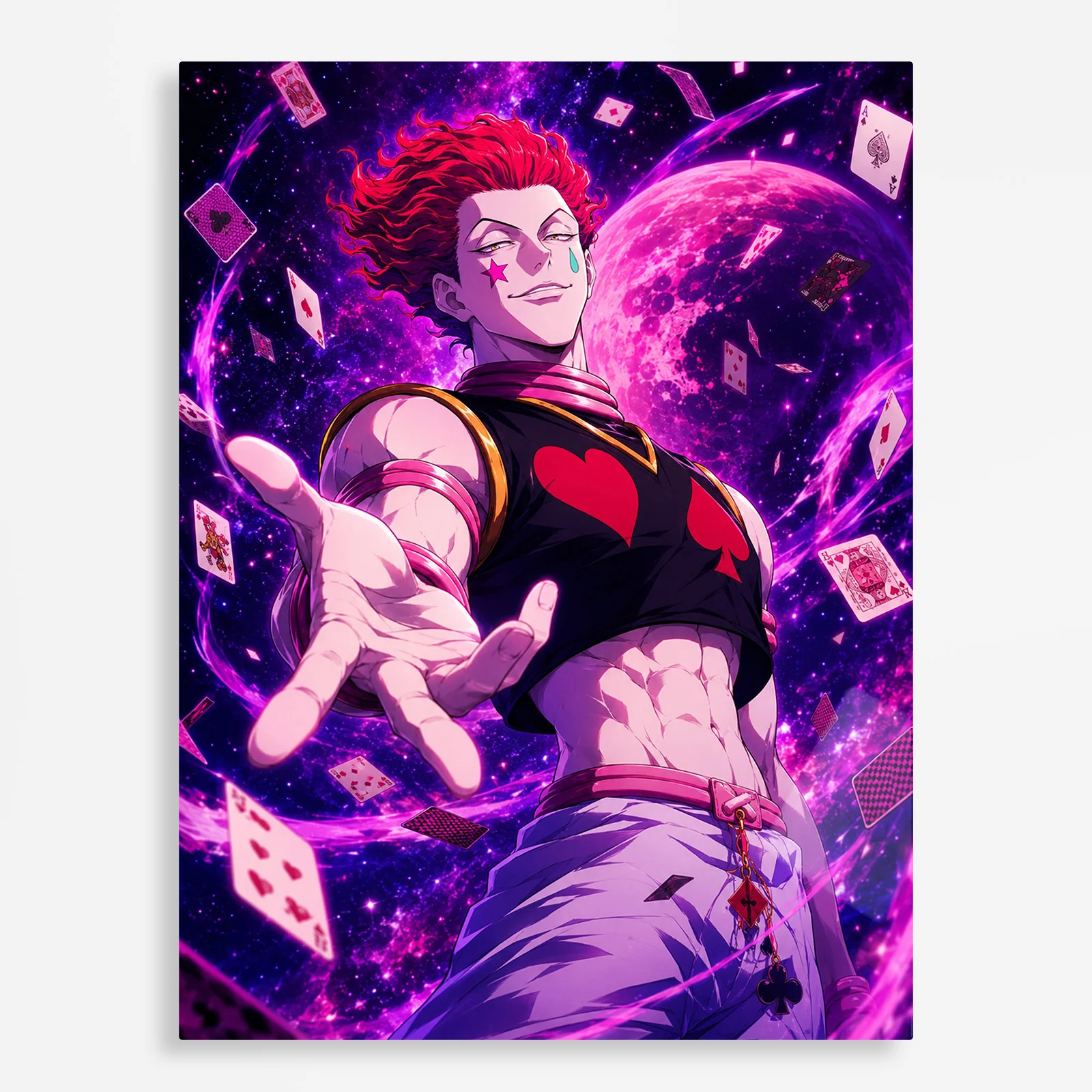 anime metal poster (182) s1 Anime Metal Poster Wall Decor - HXH Hisoka - Image 1
