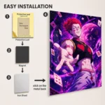 Anime Metal Poster Wall Decor - HXH Hisoka - Image 2