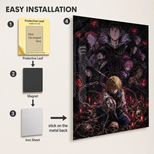 Anime Metal Poster Wall Decor - HXH - Image 2