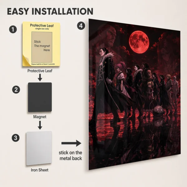 Anime Metal Poster Wall Decor - HXH Phantom Troupe - Image 2