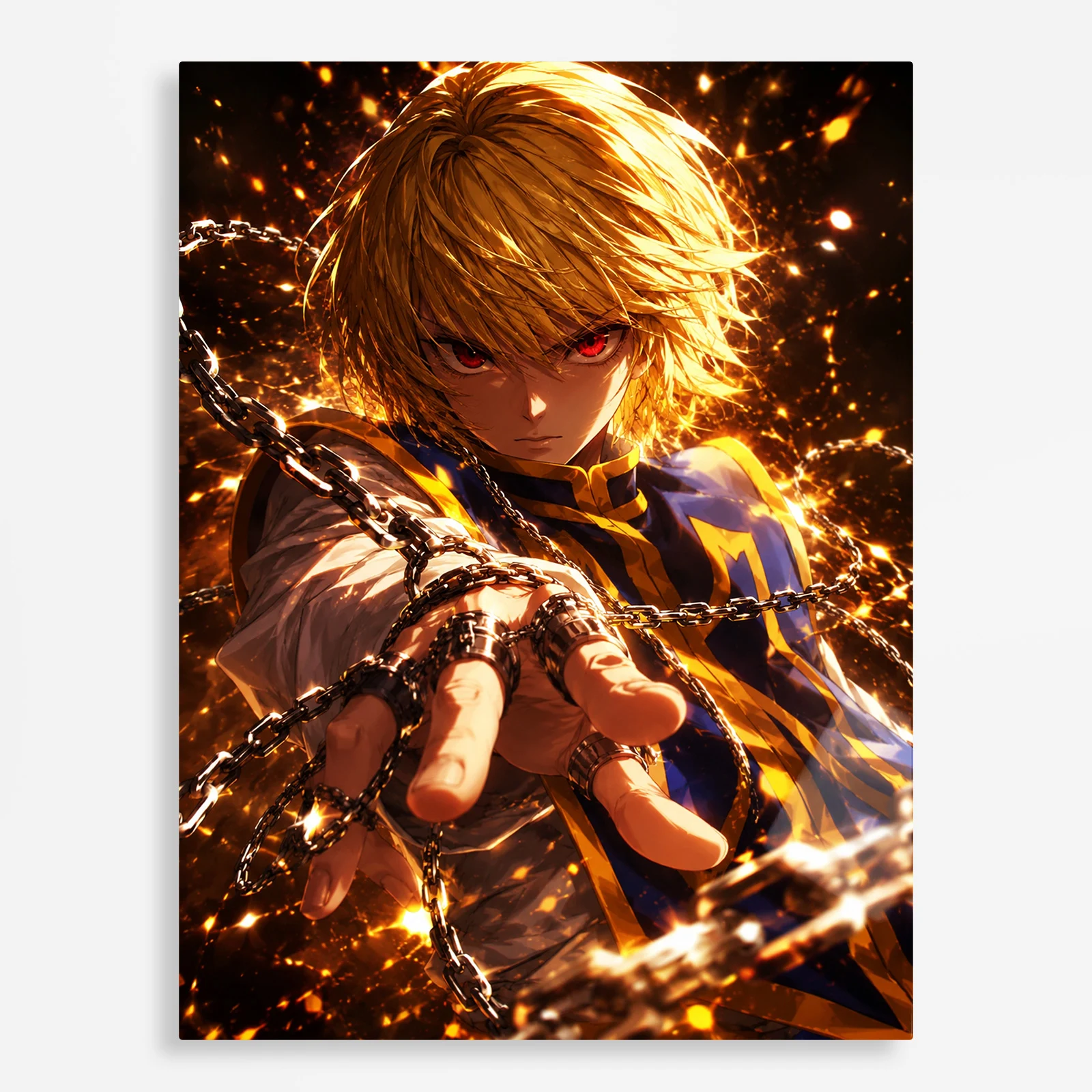 anime metal poster (188) s1 Anime Metal Poster Wall Decor - HXH Kurapika - Image 1