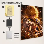 Anime Metal Poster Wall Decor - HXH Kurapika - Image 2