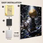 Anime Metal Poster Wall Decor - HXH Kurapika - A - Image 2