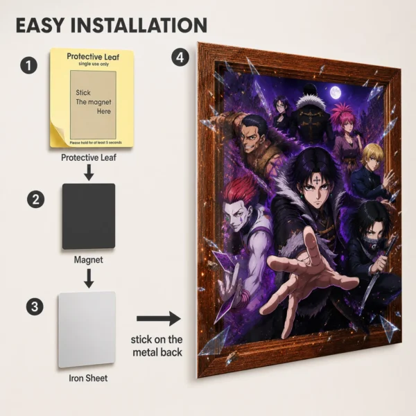 Anime Metal Poster Wall Decor - HXH Phantom Troupe - B - Image 2