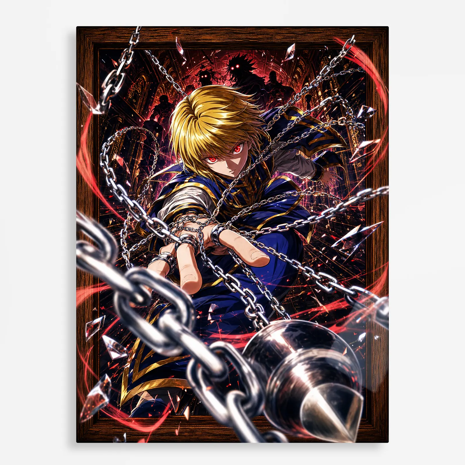 anime metal poster (195) s1 Anime Metal Poster Wall Decor - HXH Kurapika - C - Image 1