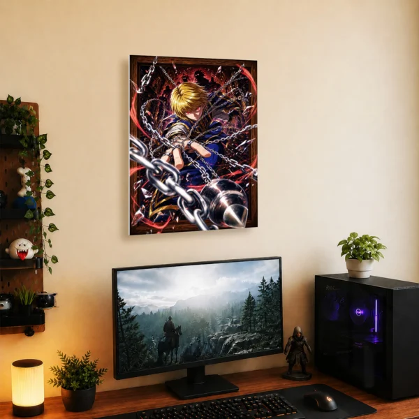 Anime Metal Poster Wall Decor - HXH Kurapika - C - Image 5