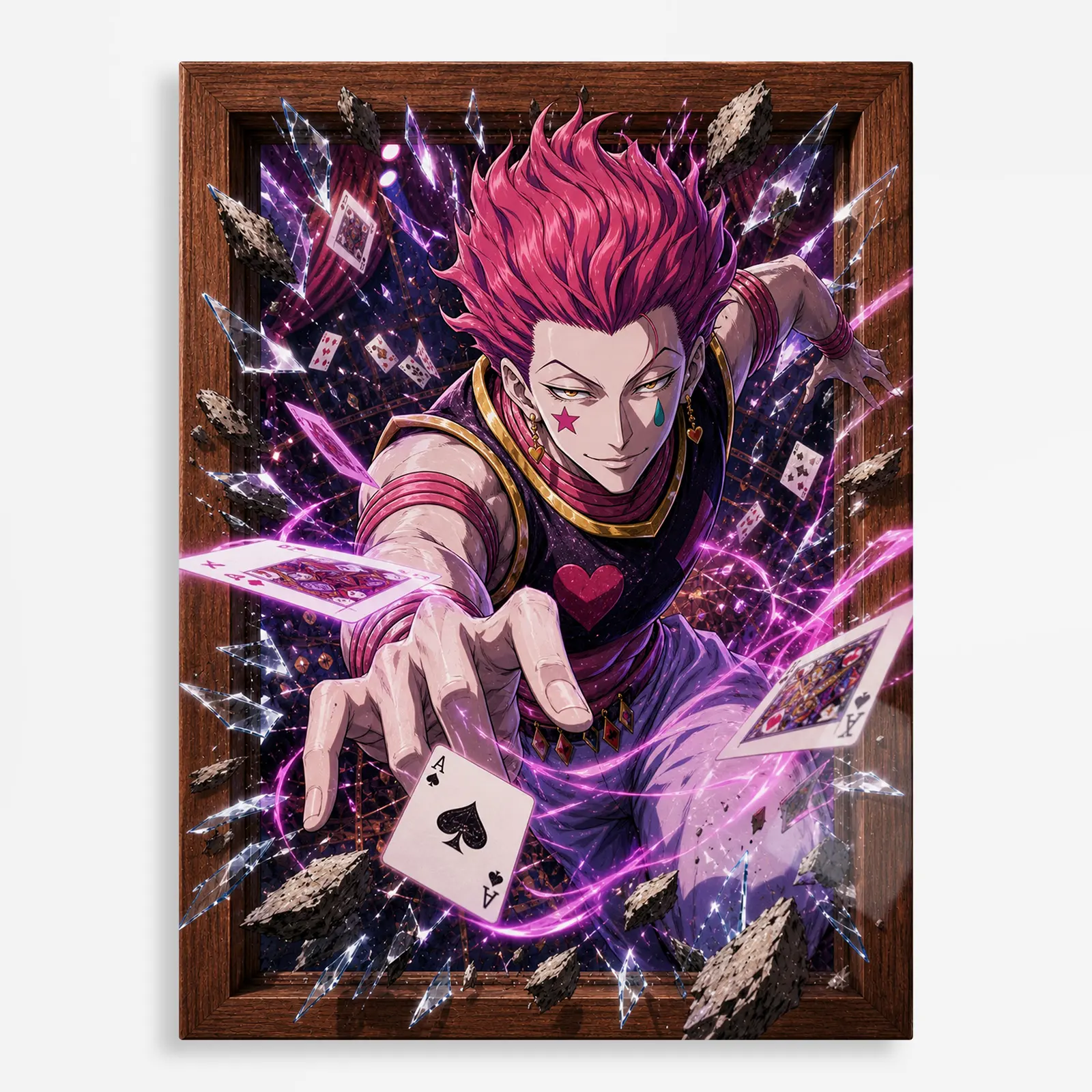 anime metal poster (196) s1 Anime Metal Poster Wall Decor - HXH Hisoka - A - Image 1