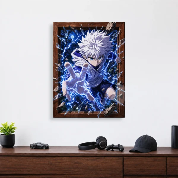 Anime Metal Poster Wall Decor - HXH Killua - C - Image 4
